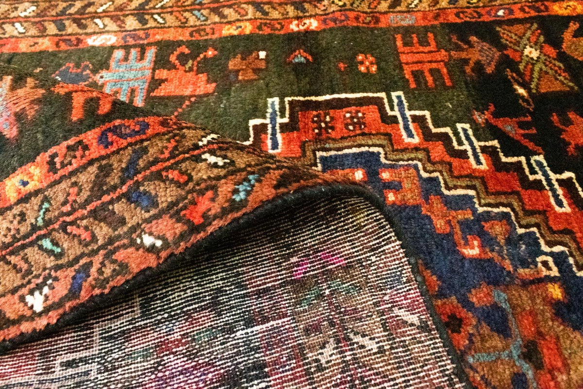 Tapis de couloir Tapis persan - Nomadic - 287 x 102 cm - bleu