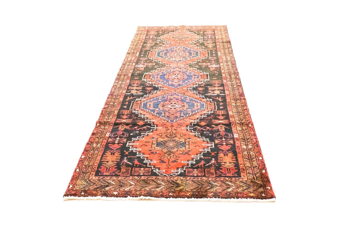 Tapis de couloir Tapis persan - Nomadic - 287 x 102 cm - bleu