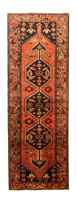 Tapis de couloir Tapis persan - Nomadic - 307 x 100 cm - bleu