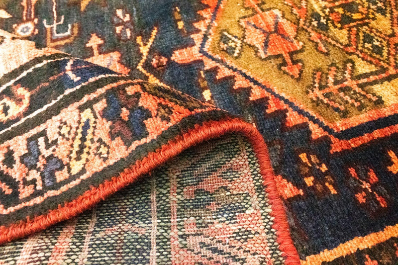 Tapis de couloir Tapis persan - Nomadic - 300 x 112 cm - bleu