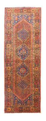 Tapis de couloir Tapis persan - Nomadic - 310 x 108 cm - bleu
