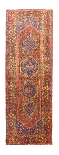 Tapis de couloir Tapis persan - Nomadic - 310 x 108 cm - bleu