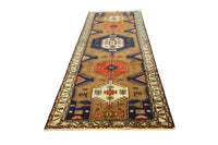 Tapis de couloir Tapis persan - Nomadic - 295 x 102 cm - bleu
