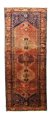 Tapis de couloir Tapis persan - Nomadic - 280 x 107 cm - bleu