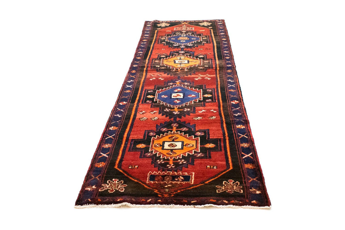 Tapis de couloir Tapis persan - Nomadic - 302 x 104 cm - bleu