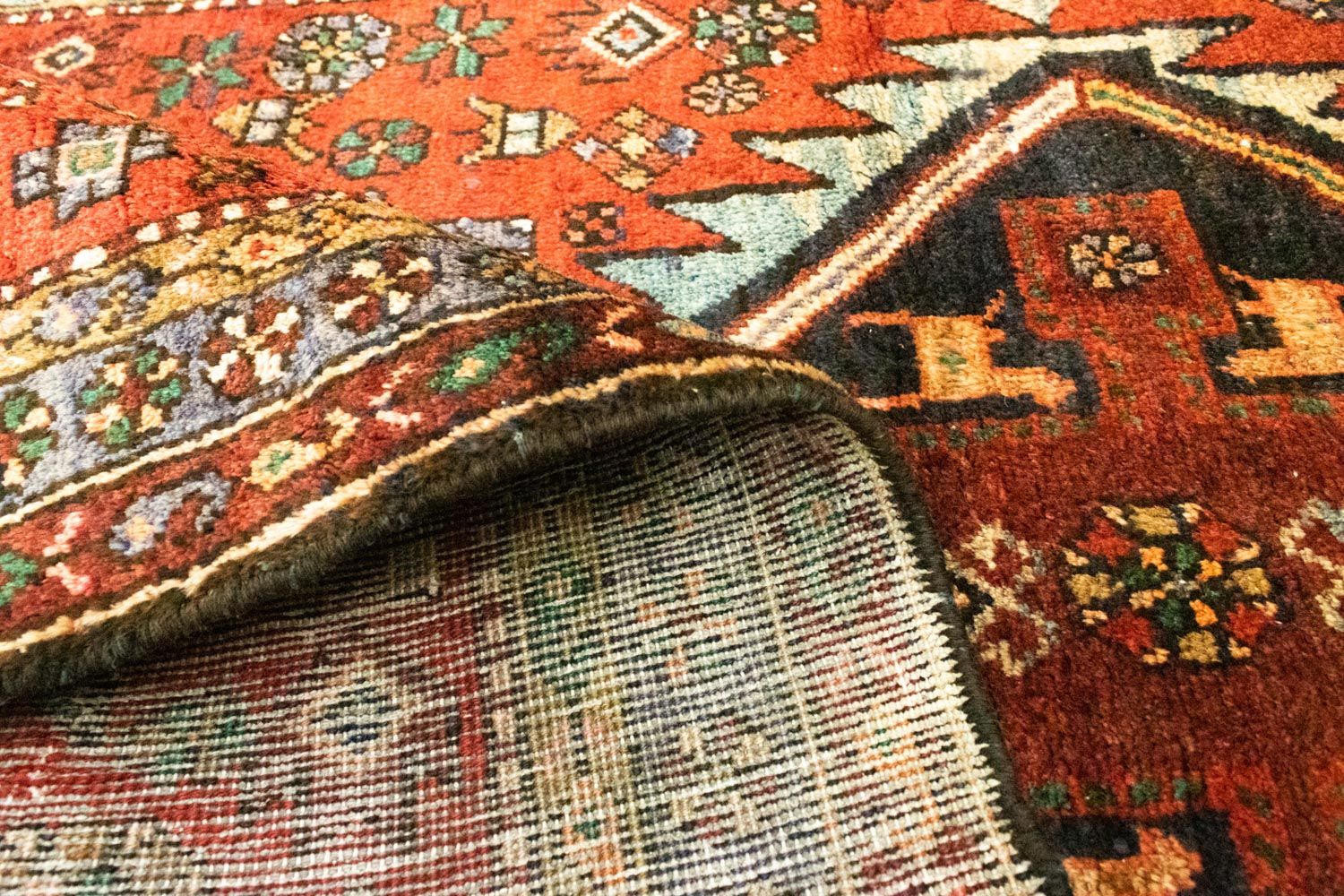 Tapis de couloir Tapis persan - Nomadic - 300 x 114 cm - orange