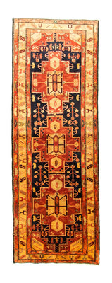 Tapis de couloir Tapis persan - Nomadic - 320 x 113 cm - orange