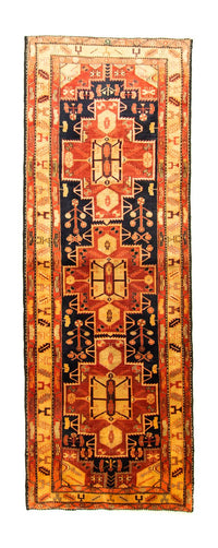 Tapis de couloir Tapis persan - Nomadic - 320 x 113 cm - orange