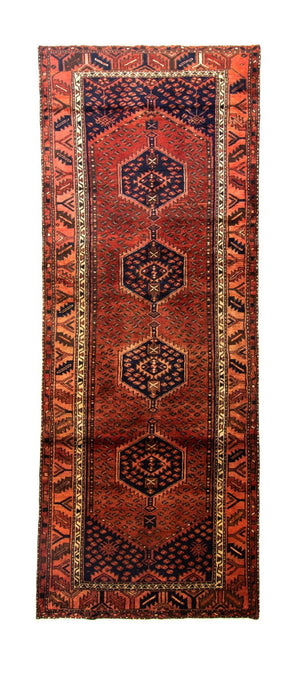 Tapis de couloir Tapis persan - Nomadic - 316 x 118 cm - bleu