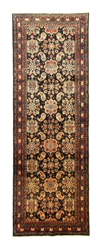 Tapis de couloir Tapis persan - Nomadic - 327 x 112 cm - bleu