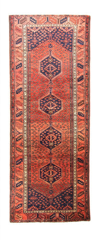 Tapis de couloir Tapis persan - Nomadic - 315 x 120 cm - bleu