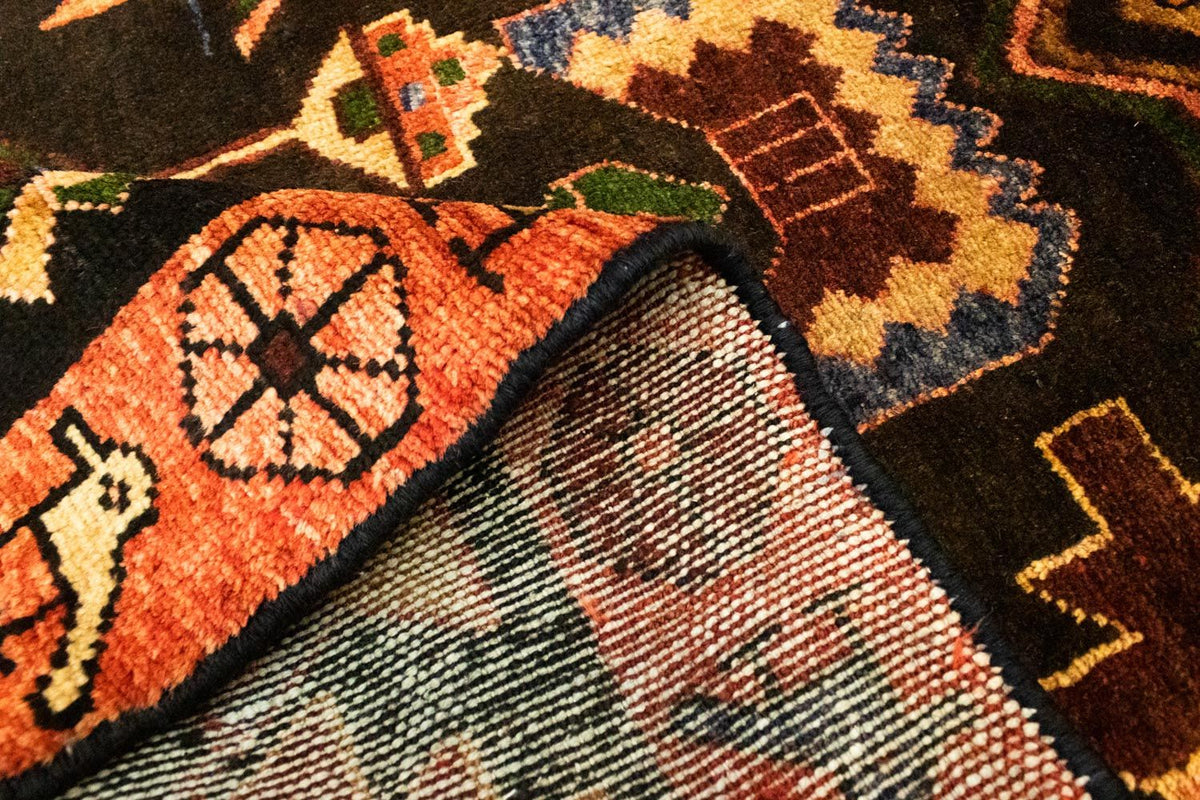 Tapis de couloir Tapis persan - Nomadic - 296 x 105 cm - bleu