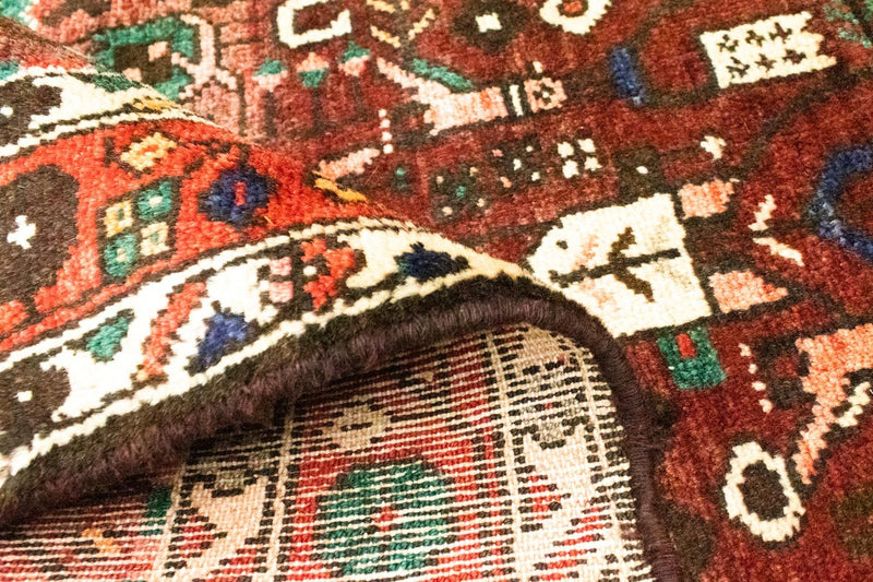Tapis de couloir Tapis persan - Nomadic - 306 x 111 cm - marron