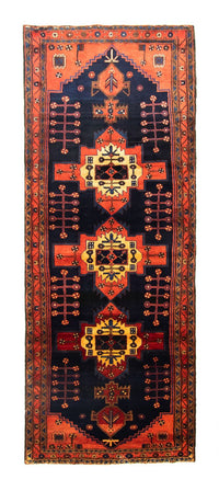 Tapis de couloir Tapis persan - Nomadic - 305 x 115 cm - bleu