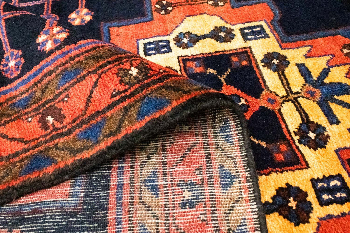 Tapis de couloir Tapis persan - Nomadic - 305 x 115 cm - bleu