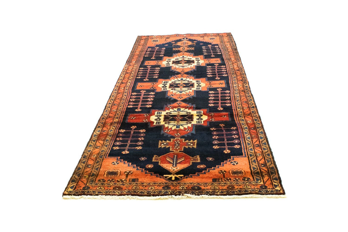 Tapis de couloir Tapis persan - Nomadic - 305 x 115 cm - bleu