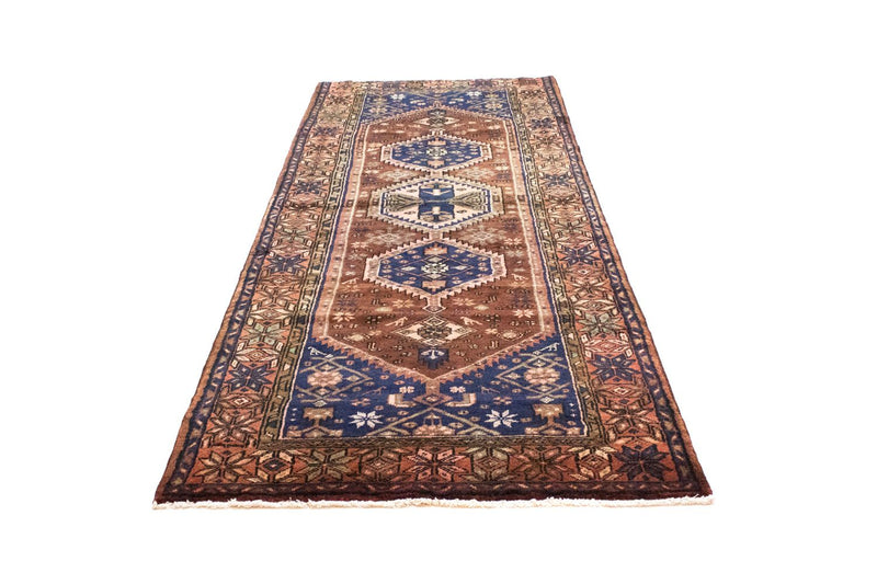 Tapis de couloir Tapis persan - Nomadic - 303 x 115 cm - bleu