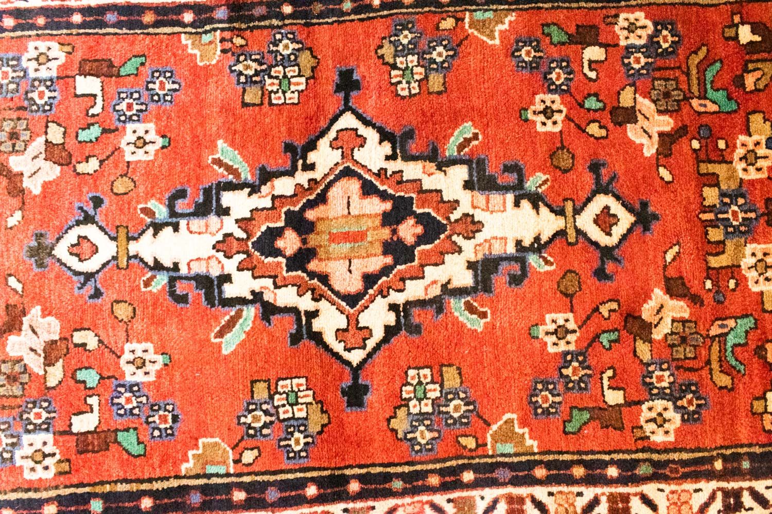 Tapis de couloir Tapis persan - Nomadic - 273 x 97 cm - orange