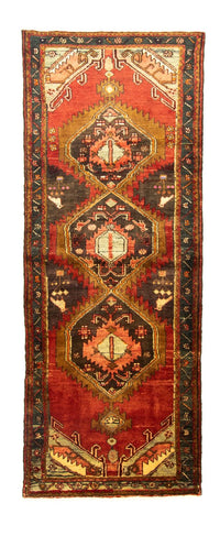 Tapis de couloir Tapis persan - Nomadic - 291 x 106 cm - rouille