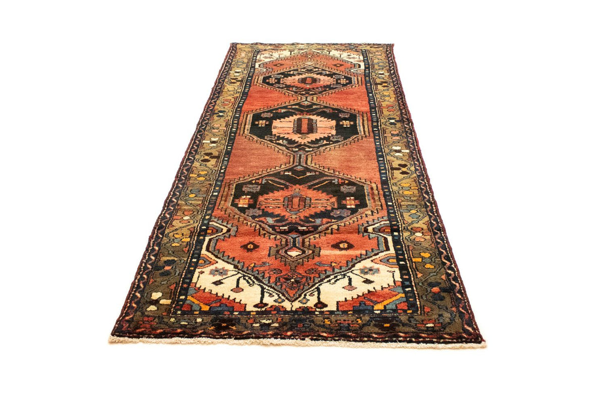 Tapis de couloir Tapis persan - Nomadic - 290 x 107 cm - marron