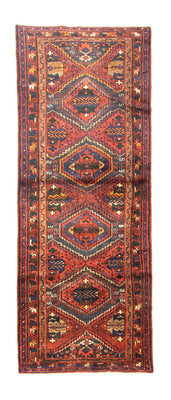 Tapis de couloir Tapis persan - Nomadic - 260 x 100 cm - marron