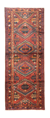 Tapis de couloir Tapis persan - Nomadic - 260 x 100 cm - marron