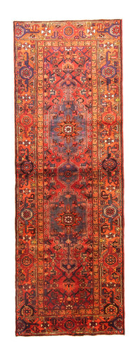 Tapis de couloir Tapis persan - Nomadic - 297 x 102 cm - rouge