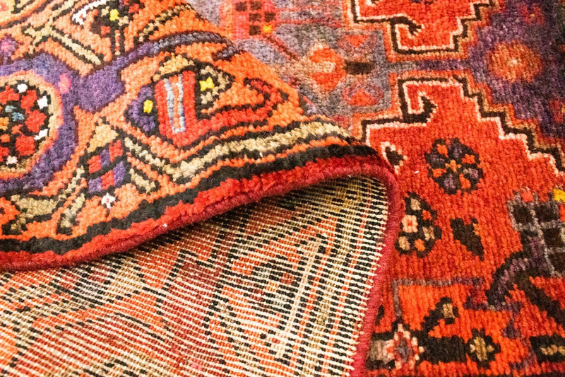 Tapis de couloir Tapis persan - Nomadic - 297 x 102 cm - rouge