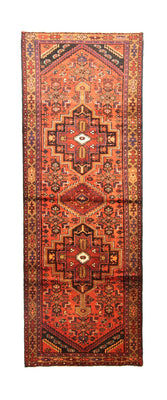 Tapis de couloir Tapis persan - Nomadic - 290 x 103 cm - orange