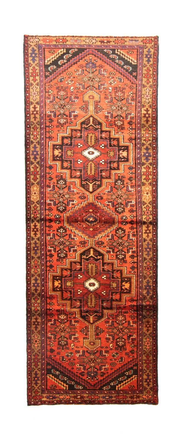 Tapis de couloir Tapis persan - Nomadic - 290 x 103 cm - orange