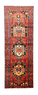 Tapis de couloir Tapis persan - Nomadic - 312 x 106 cm - rouge