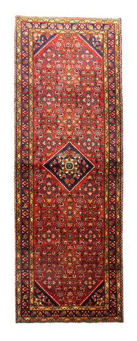 Tapis de couloir Tapis persan - Nomadic - 310 x 107 cm - rouge