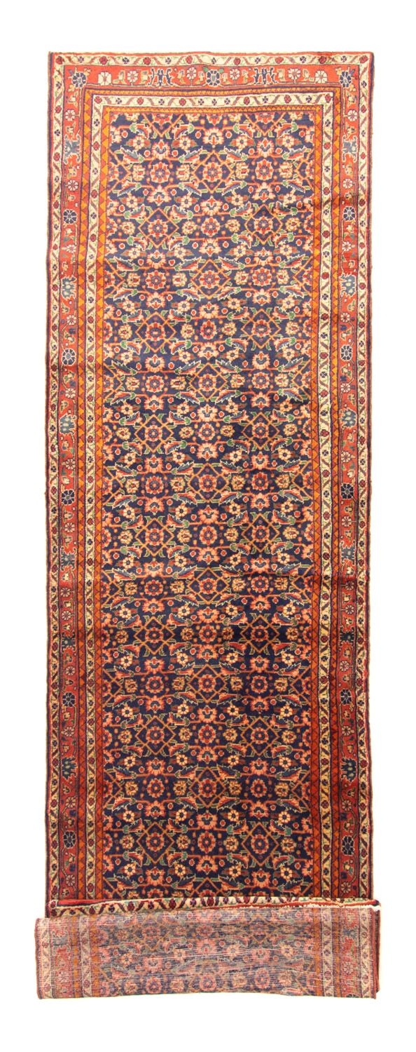 Tapis de couloir Tapis persan - Nomadic - 400 x 108 cm - bleu