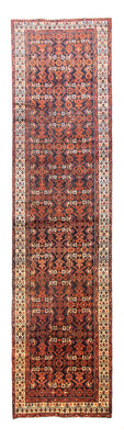 Tapis de couloir Tapis persan - Nomadic - 427 x 103 cm - marron
