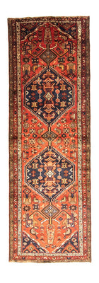 Tapis de couloir Tapis persan - Nomadic - 318 x 106 cm - bleu