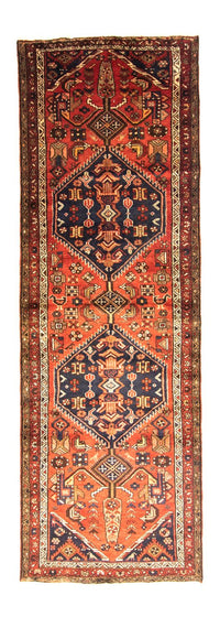 Tapis de couloir Tapis persan - Nomadic - 318 x 106 cm - bleu
