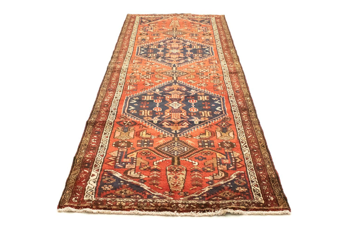 Tapis de couloir Tapis persan - Nomadic - 318 x 106 cm - bleu