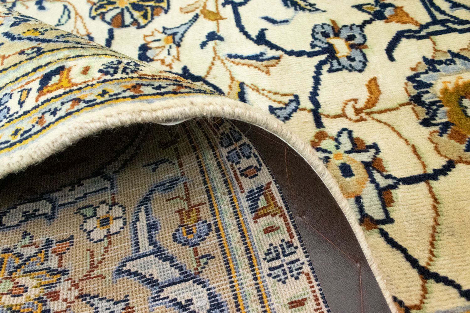 Tapis persan - Keshan - 378 x 237 cm - beige