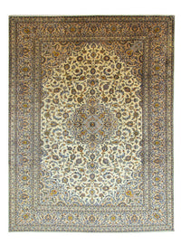 Tapis persan - Keshan - 402 x 296 cm - beige