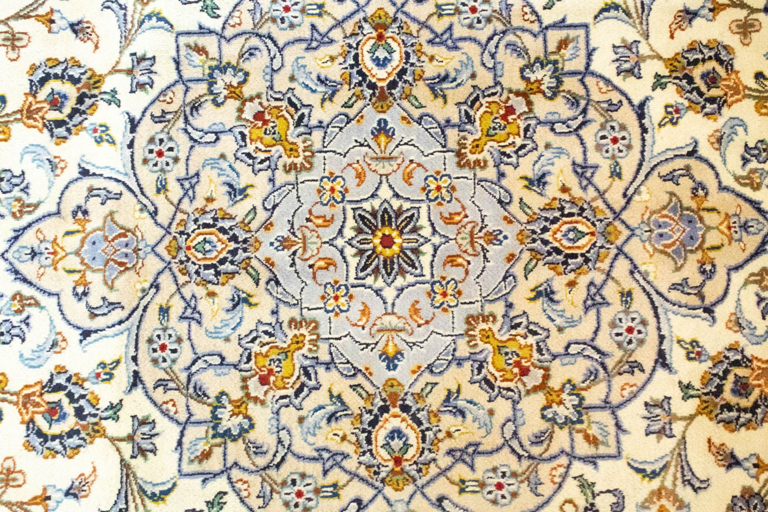 Tapis persan - Keshan - 402 x 296 cm - beige