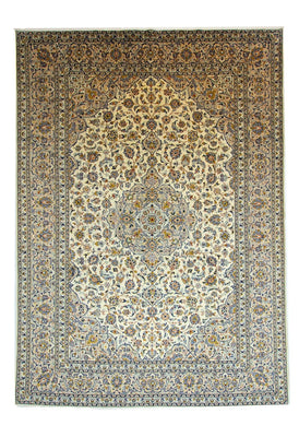 Tapis persan - Keshan - 405 x 294 cm - beige