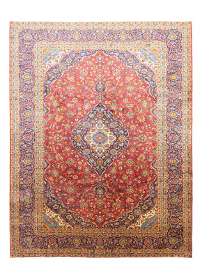 Tapis persan - Keshan - 401 x 304 cm - rouge
