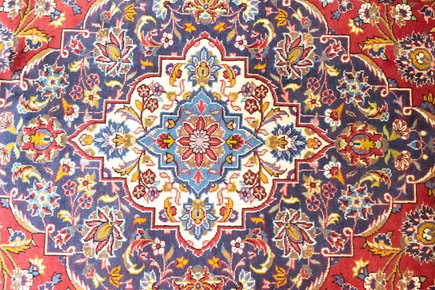 Tapis persan - Keshan - 401 x 304 cm - rouge