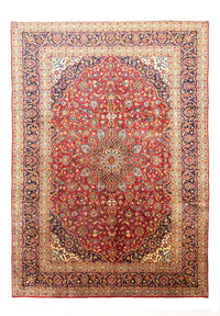 Tapis persan - Keshan - 407 x 292 cm - rouge