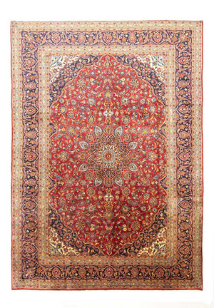 Tapis persan - Keshan - 407 x 292 cm - rouge