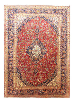 Tapis persan - Keshan - 415 x 291 cm - bleu