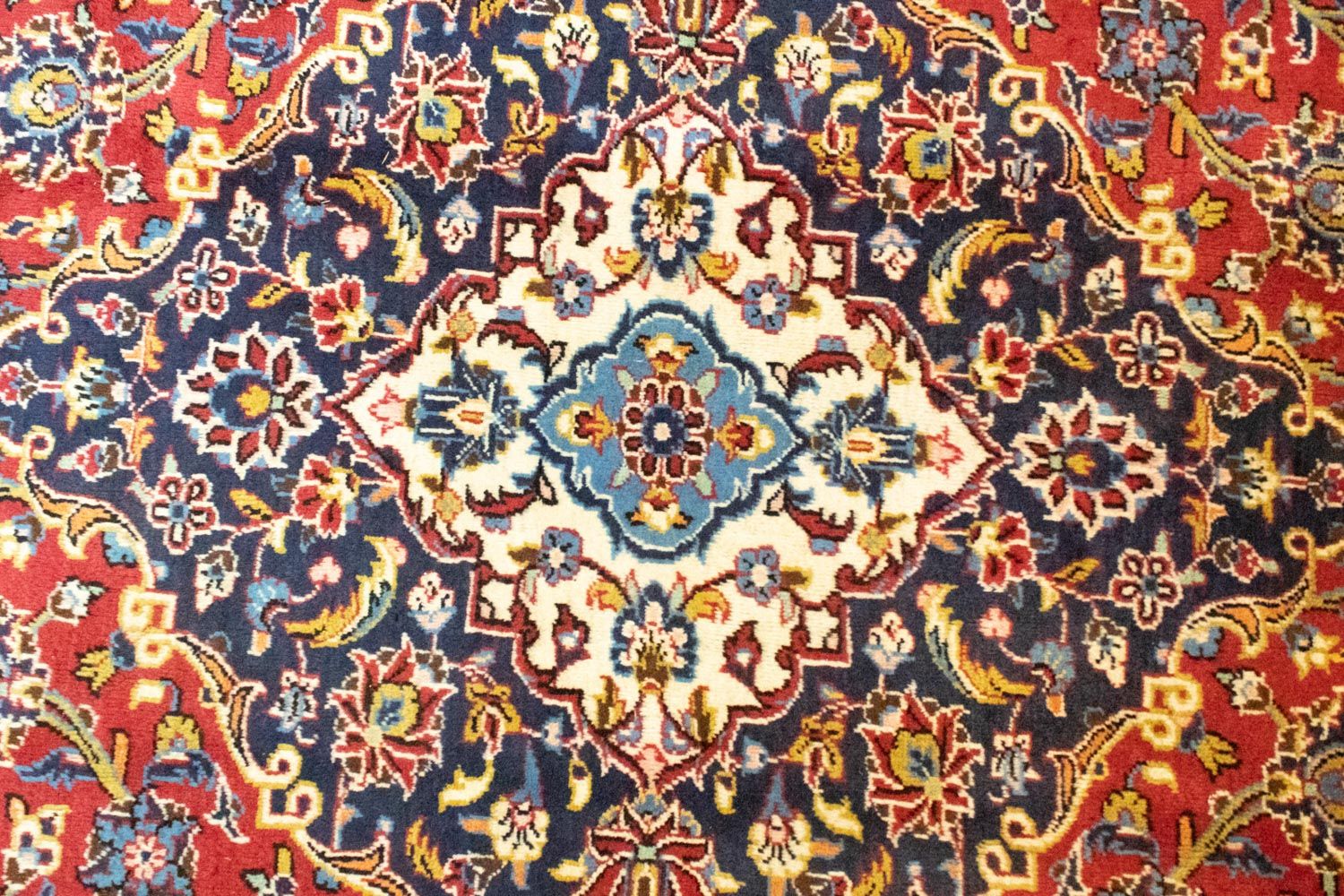 Tapis persan - Keshan - 414 x 297 cm - orange