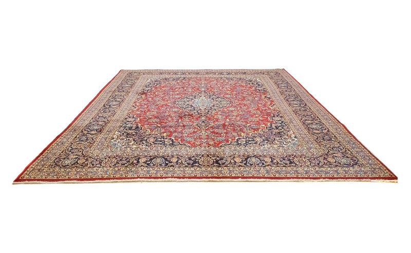 Tapis persan - Keshan - 384 x 303 cm - bleu