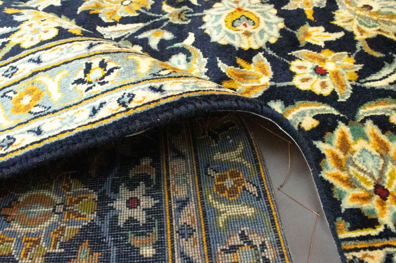 Tapis persan - Keshan - 412 x 307 cm - bleu