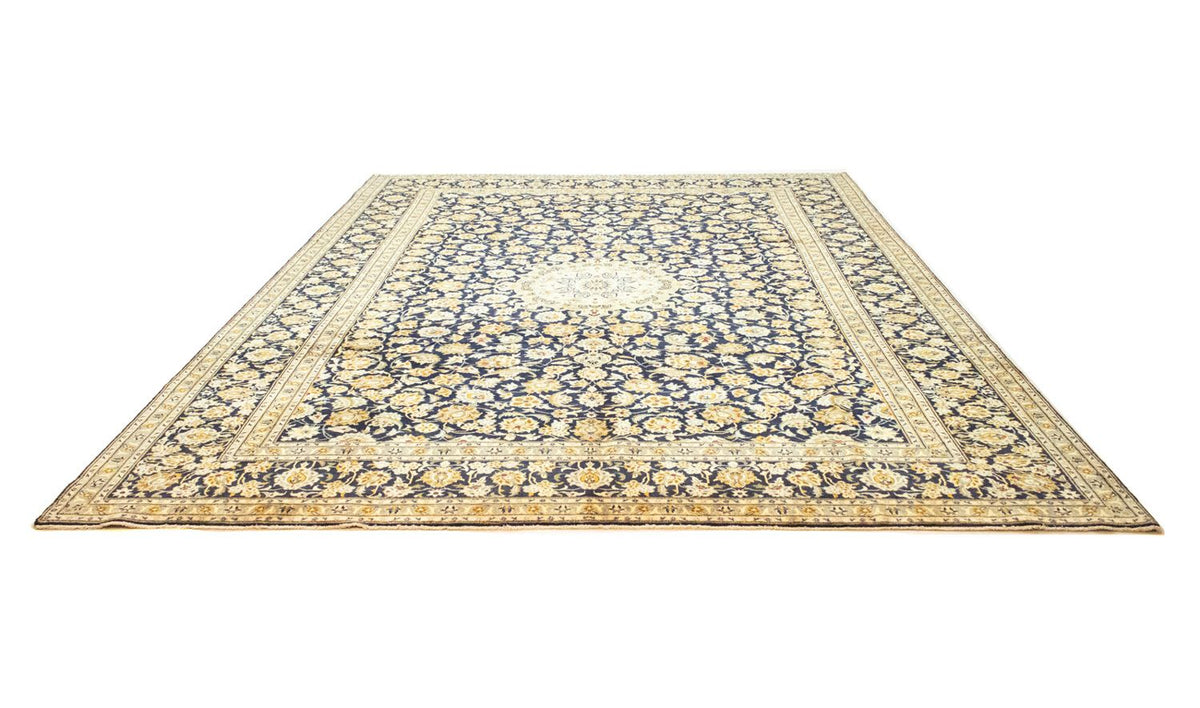 Tapis persan - Keshan - 412 x 307 cm - bleu